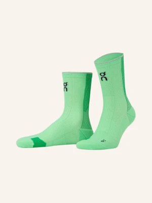 On Skarpety Do Biegania Performance Run gruen