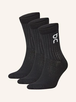 On Skarpety Sportowe 3 Szt. schwarz