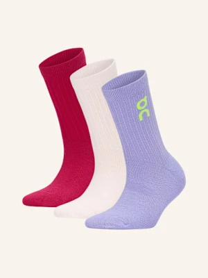 On Skarpety Sportowe Logo Sock High, 3 Pary lila