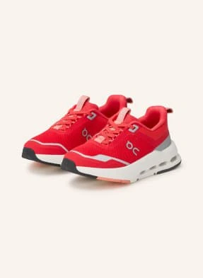 On Sneakersy Cloudnova Kids rot