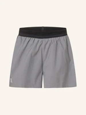 On Spodenki Do Biegania 2 W 1 Lumos grau