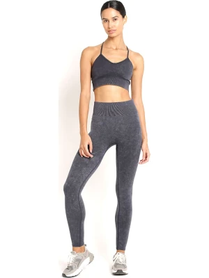 Onamaste Legginsy sportowe "Amelia" w kolorze antracytowym rozmiar: L/XL