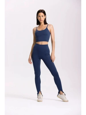 Onamaste Legginsy sportowe "Mantra Flair" w kolorze granatowym rozmiar: L/XL