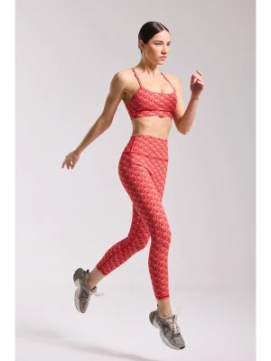 Onamaste Legginsy sportowe "Star" w kolorze czerwonym rozmiar: L/XL