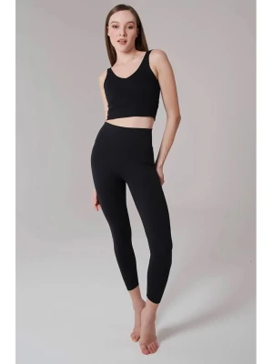 Onamaste Legginsy sportowe w kolorze czarnym rozmiar: S/M