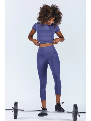 Onamaste Legginsy sportowe w kolorze niebieskim rozmiar: L / XL