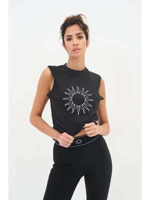 Onamaste Top sportowy "Olivia" w kolorze czarnym rozmiar: L/XL