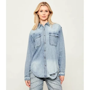 One Teaspoon Jeansowa koszula 25TH BIRTHDAY EVERYDAY | Oversize fit