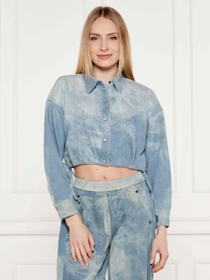 One Teaspoon Jeansowa koszula BUBBLE | Cropped Fit