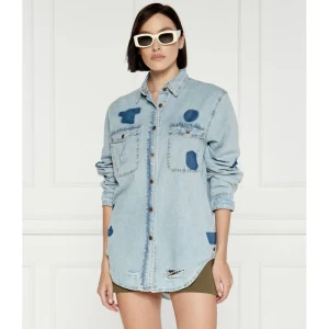 One Teaspoon Jeansowa koszula HENDRIXE | Oversize fit