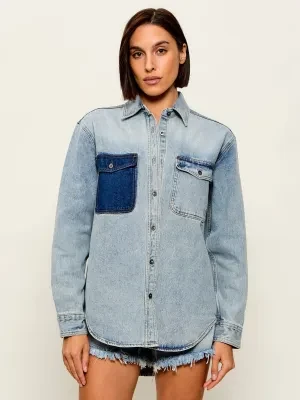 One Teaspoon Jeansowa koszula SAINT TROPEZ | Relaxed fit