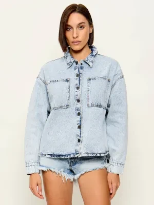 One Teaspoon Jeansowa kurtka JE T''AIME | Loose fit