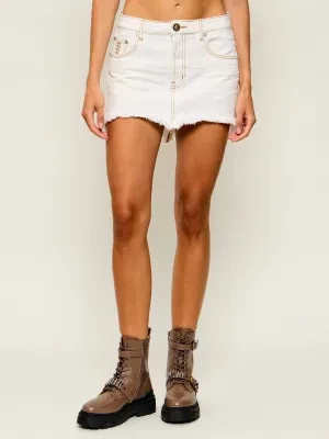 One Teaspoon Jeansowa spódnica JUNKYARD | low waist