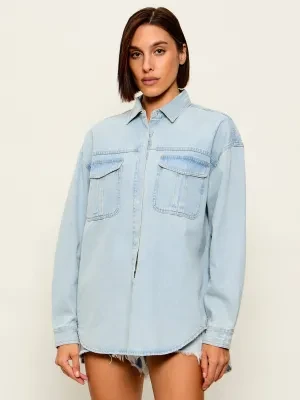 One Teaspoon Jeansowe koszula DAYDREAM HEART | Oversize fit