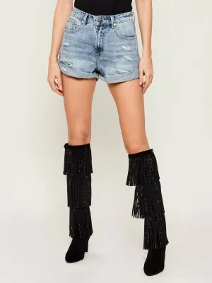 One Teaspoon Jeansowe szorty BANDITS | Slim Fit | high waist