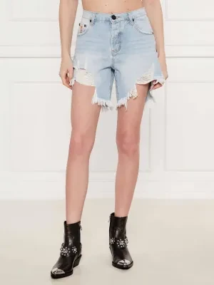 One Teaspoon Jeansowe szorty Frankies | Boyfriend fit | low waist