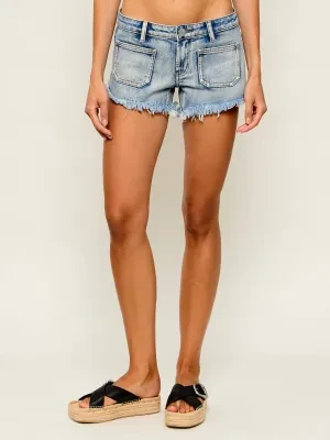 One Teaspoon Jeansowe szorty RETRO DUKES | Regular Fit | low waist
