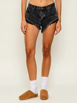 One Teaspoon Jeansowe Szorty ROLLERS | Regular Fit | low waist czarny