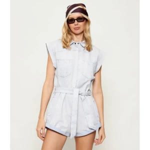 One Teaspoon Jeansowy kombinezon BANDIT AVIATOR MINI | Regular Fit