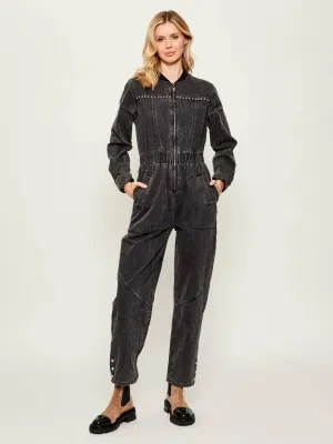 One Teaspoon Jeansowy kombinezon CALLIE AVIATOR | Regular Fit