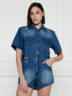 One Teaspoon Jeansowy kombinezon ROSEWOOD TAYLOR | Regular Fit