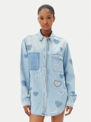 One Teaspoon Koszula jeansowa Everyday Studded 26714 Niebieski Relaxed Fit