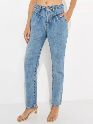 One Teaspoon Niebieskie jeansy Streetwalkers High Waist