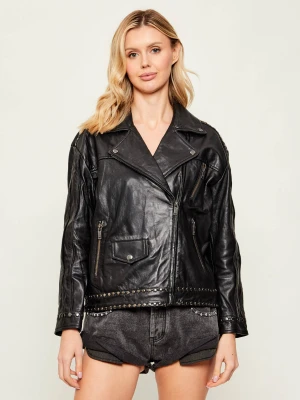 One Teaspoon Skórzana kurtka BIKER | Oversize fit