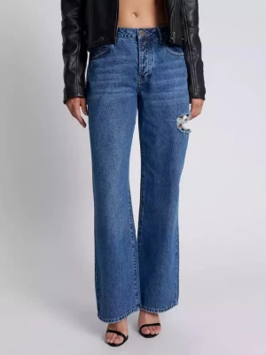 One Teaspoon Spodnie jeansowe Jackson Mid Waist