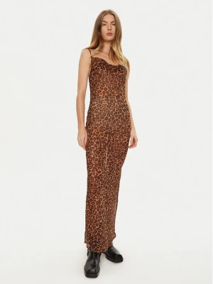 One Teaspoon Sukienka letnia 26654 Brązowy Slim Fit