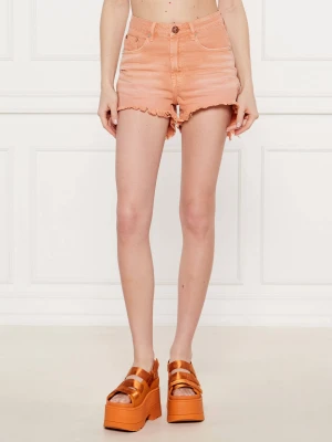 One Teaspoon Szorty BONITAS | Regular Fit | high waist pomarańczowy