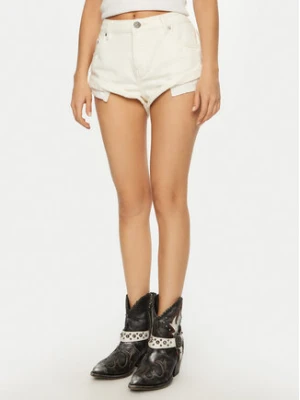 One Teaspoon Szorty jeansowe Bandits 26804 Écru Regular Fit