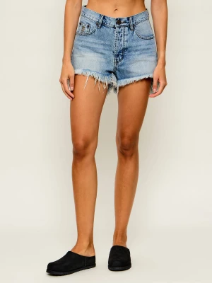 One Teaspoon Szorty LE WOLVES | Regular Fit | mid waist niebieski