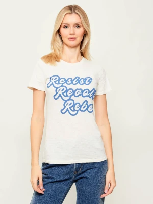 One Teaspoon T-shirt RESIST REVOLT REBEL | Relaxed fit