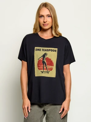 One Teaspoon T-shirt Skater Girl | Oversize fit czarny