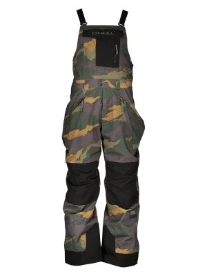 O'Neill Spodnie narciarskie w kolorze oliwkowo-szaro-jasnobrązowym rozmiar: M