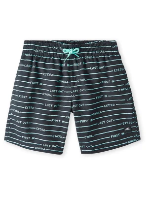 O'Neill Szorty kąpielowe "All Year" w kolorze czarno-turkusowym rozmiar: 176