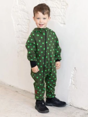 Onepiece French Terry Jumpsuit Stars Green iELM