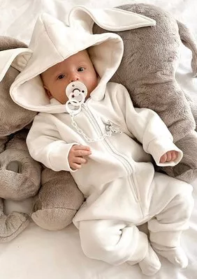 Onesie dziecięcy rabbit ecrue