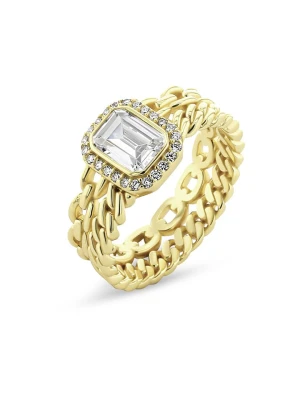 ÔNESSA Pierścionek z cyrkoniami rozmiar: 52