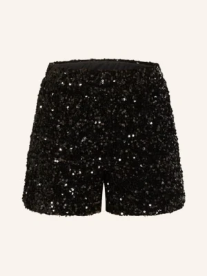 Only Aksamitne Szorty Z Cekinami schwarz