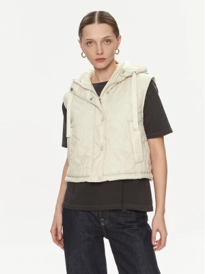 ONLY Bezrękawnik Valentina 15315383 Écru Regular Fit Kremowy