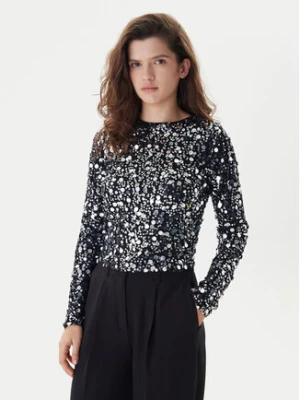 ONLY Bluzka Catina 15358382 Czarny Slim Fit