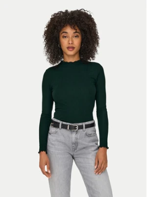 ONLY Bluzka Emma 15180040 Zielony Slim Fit