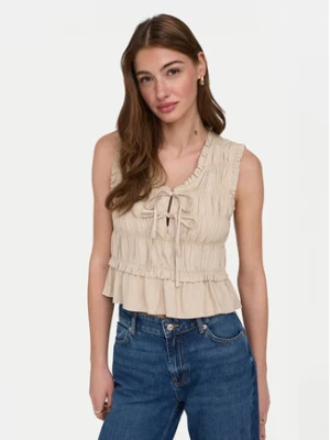 ONLY Bluzka Goa 15363693 Beżowy Regular Fit