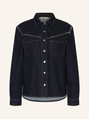 Only Bluzka Jeansowa Z Nitami blau