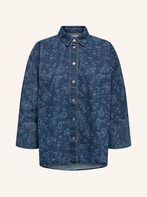 Only Bluzka Jeansowa Z Rękawami 3 / 4 blau