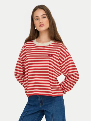 ONLY Bluzka Livina 15359682 Czerwony Regular Fit