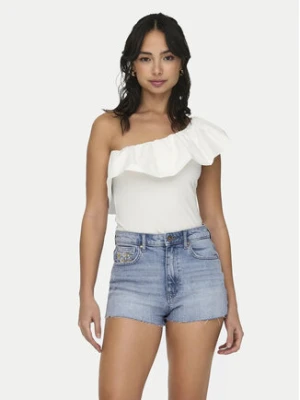 ONLY Bluzka Soffy 15320339 Biały Regular Fit