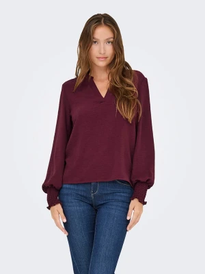 ONLY Bluzka w kolorze bordowym rozmiar: XS